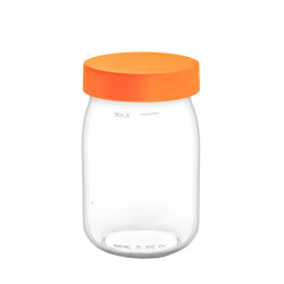 Bocal en verre 1 litre couvercle à vis