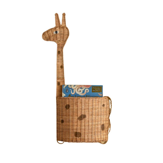 Panier de rangement mural girafe