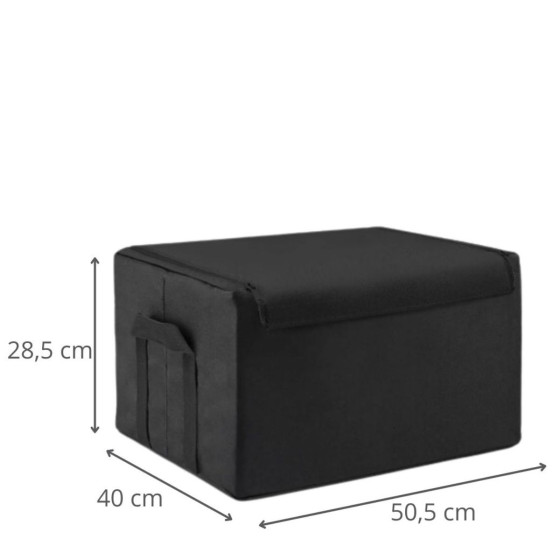 Boîte de rangement en tissu épais avec armature L