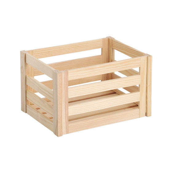 Caisse de rangement démontable en pin (L)