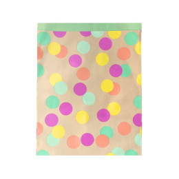 10 pochettes cadeau à pois 27 x 34 cm