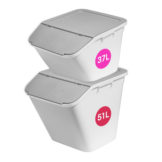 Bac de tri superposable 51 litres