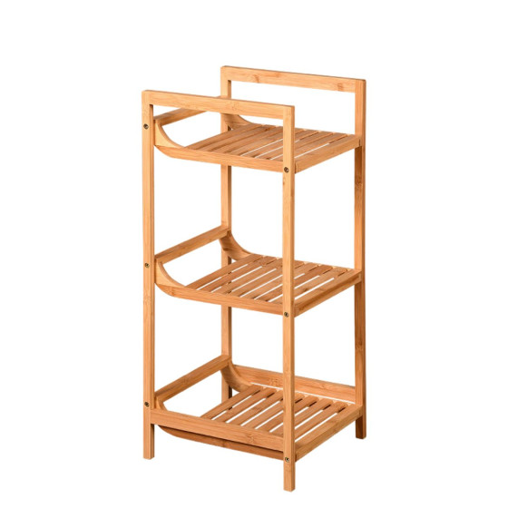 Etagère de salle de bain en bambou