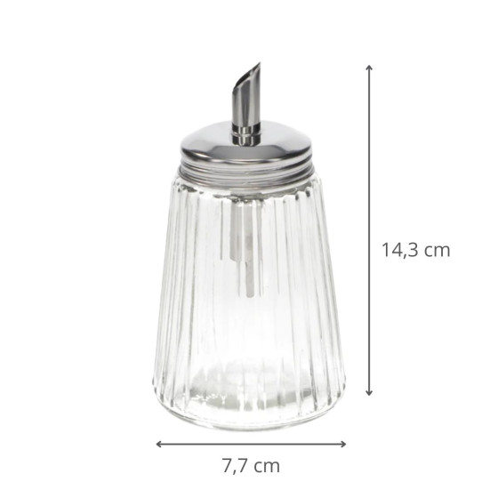 Sucrier doseur en verre