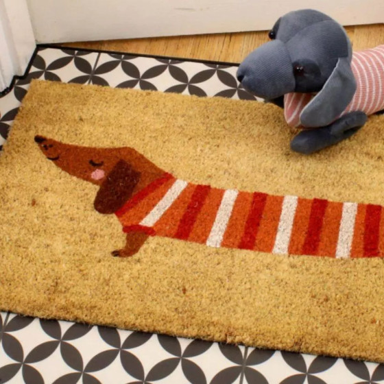 Paillasson chien saucisse
