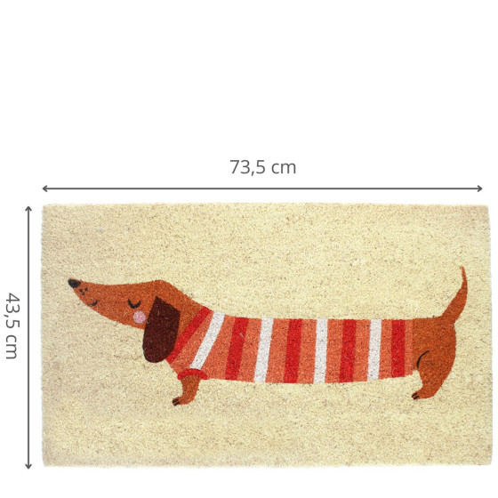 Paillasson chien saucisse