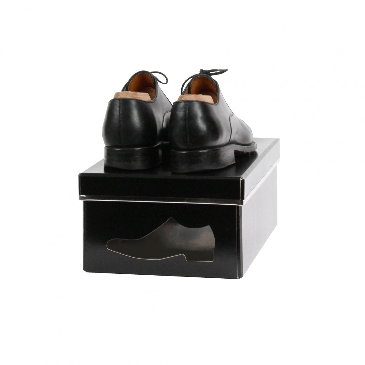 Boîte à chaussures en carton noir- Rangement - ON RANGE TOUT