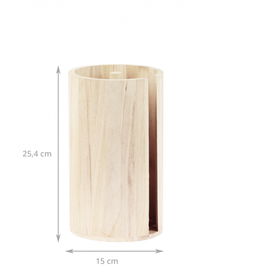 Porte rouleau essuie-tout en bois