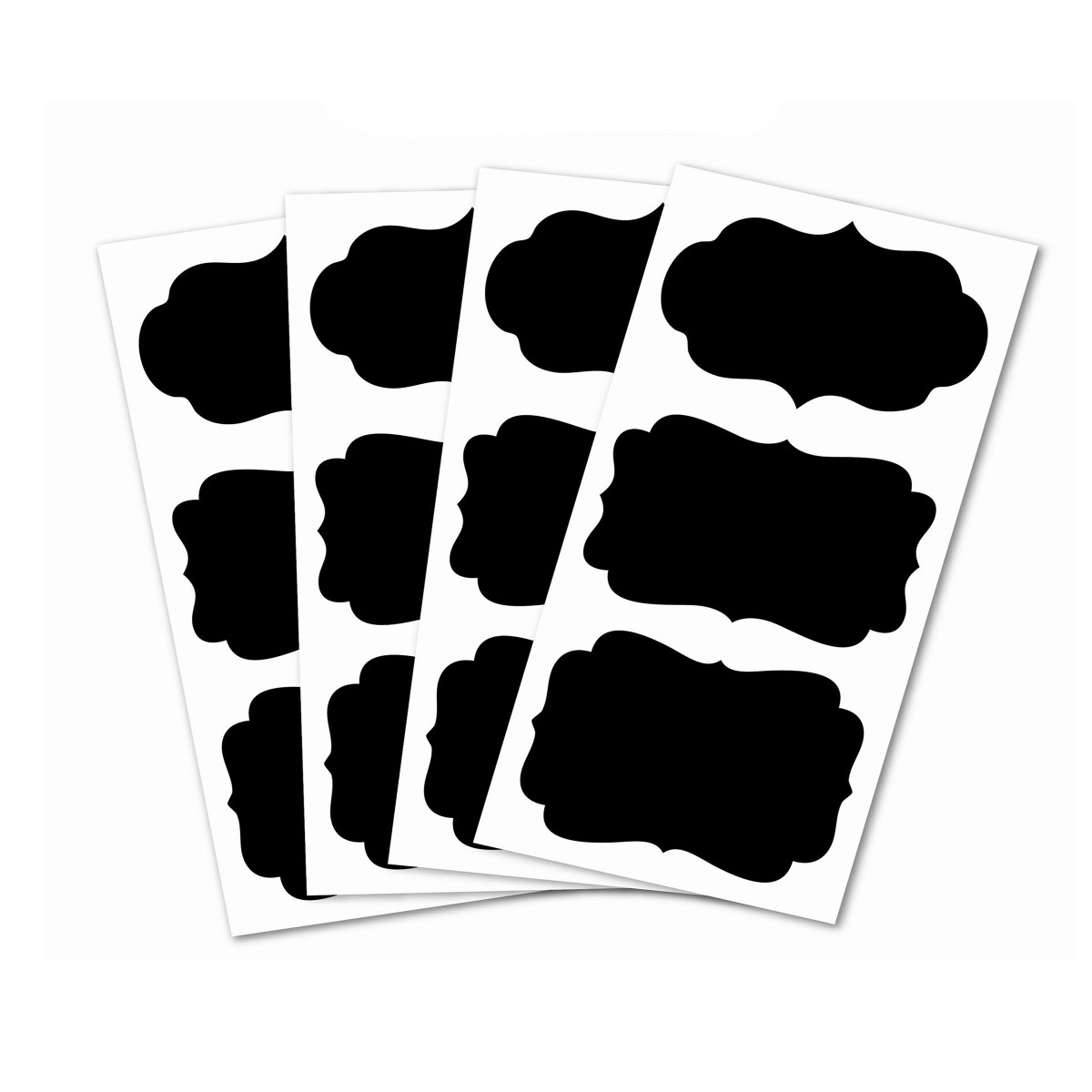 Lot de 30 Etiquettes rondes ardoise noire diamètre 4,8 cm - Avery - Notes  repositionnables - Post-it - Carnets - Blocs notes - Répertoires