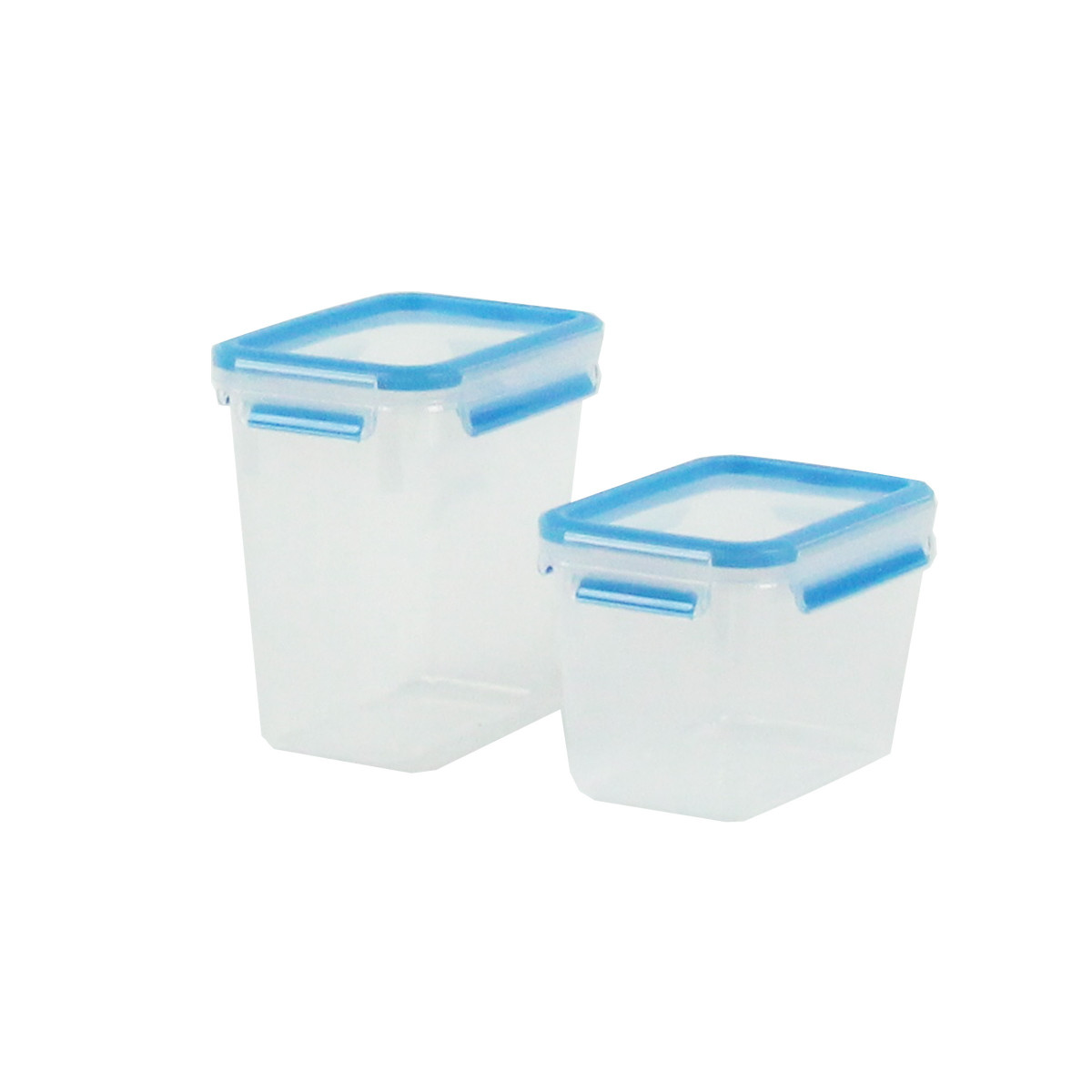 Réservoir de stockage scellé de 2 L, boîte de protection en plastique  transparent pour réfrigérateur, récipient de conservation hermétique avec  couvercles hermétiques anti-fuite, sans BPA, récipient de rangement en  plastique pour garder