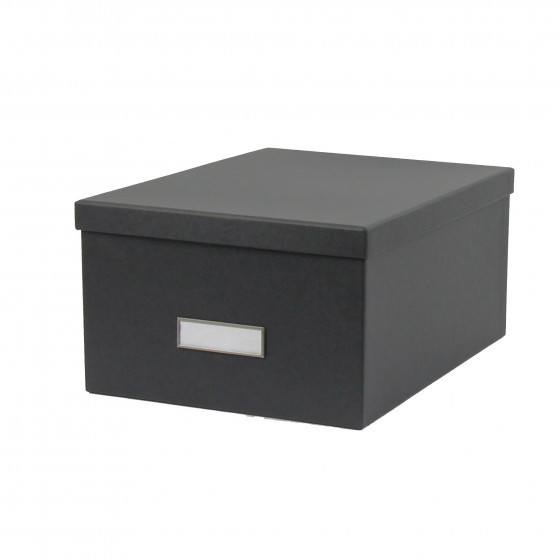 Boîte en carton gris anthracite