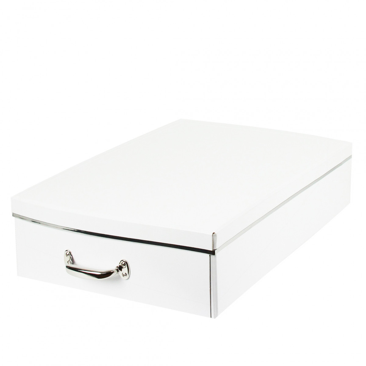 Boîte en carton blanc - Rangement sous le lit - ON RANGE TOUT