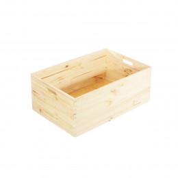Caisse de rangement en bois. Taille S