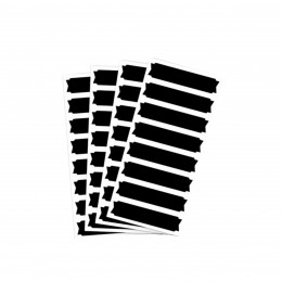 32 étiquettes ardoise autocollantes rectangulaires