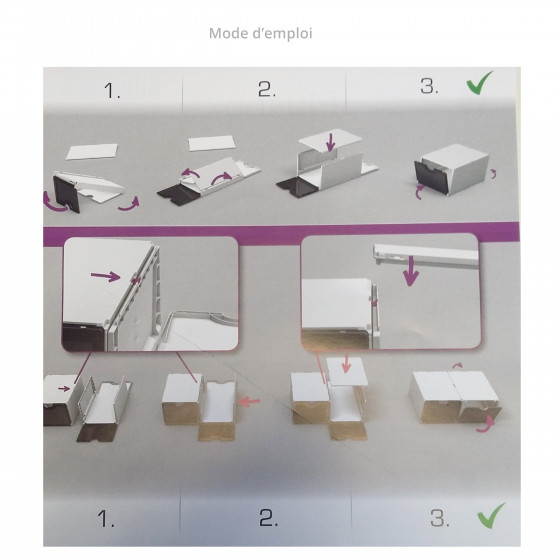 Module de rangement pour 4 paires de chaussures blanc avec porte transparente