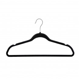 Lot de 5 cintres en velours noir