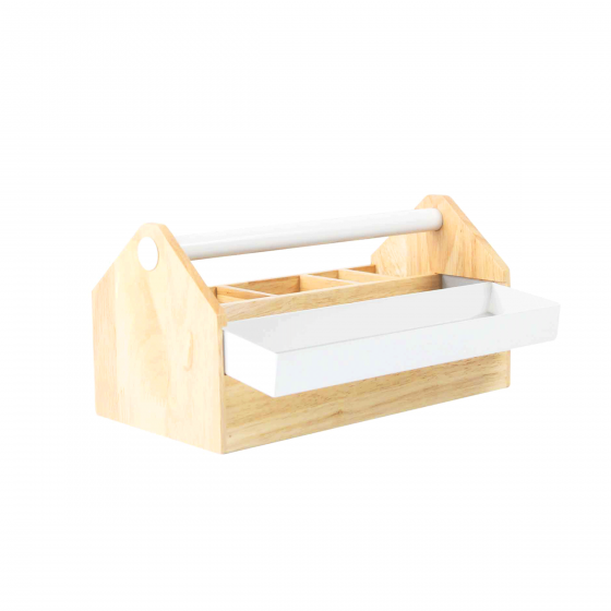Rangement bijoux et maquillage en bois