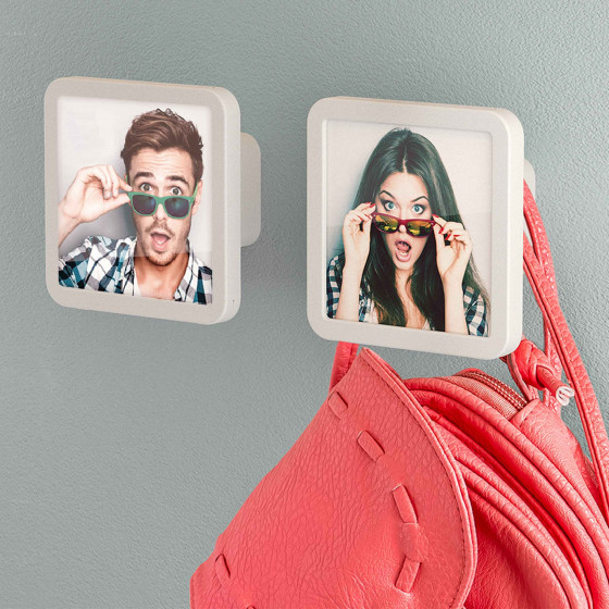 2 patères cadre photos