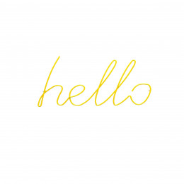 Patère jaune Hello