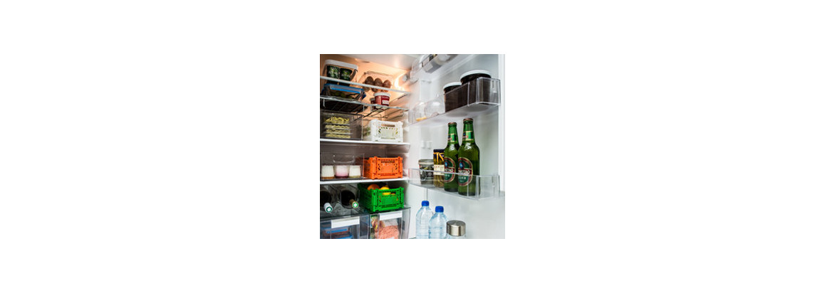 frigo, étagères, réfrigérateur cuisine, ranger, rangement cuisine,  cagettes, bouteilles, on range tout