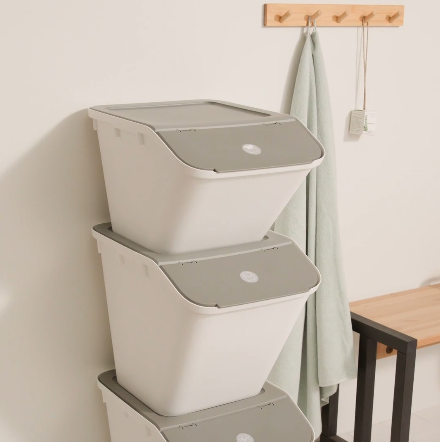 Bac superposable en plastique recyclé 37 litres